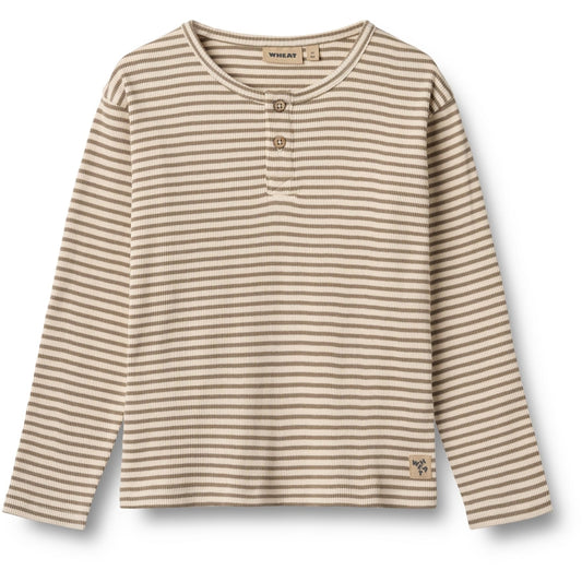 Wheat Langarmshirt Morris "Stone Stripe"